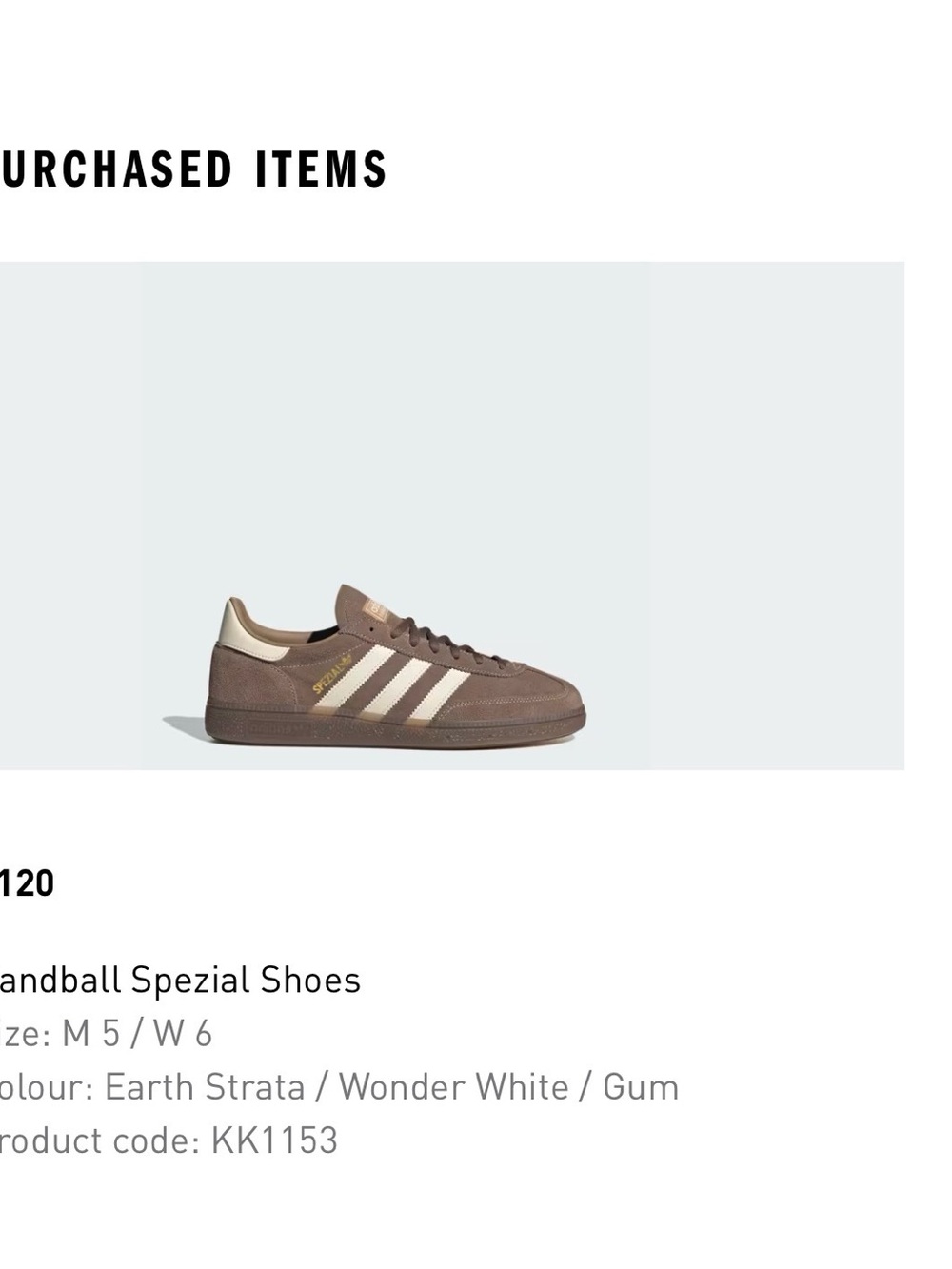 adidas Handball Spezial Sneakers in Earth Strata and Wonder White